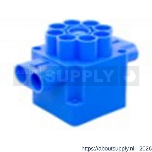 ABB 164 Perfora centraaldoos zij en bodem invoer blauw 28149