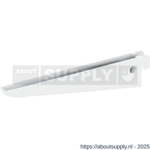 Vormann drager staal dubbel 1 haak 170 mm wit - S51000009 - afbeelding 1