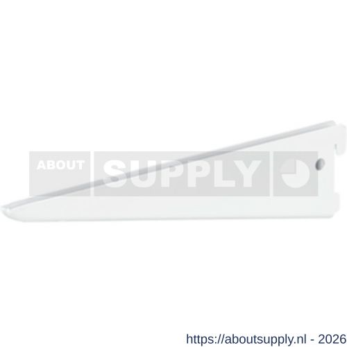 Vormann drager staal dubbel 1 haak 470 mm wit - S51000013 - afbeelding 1