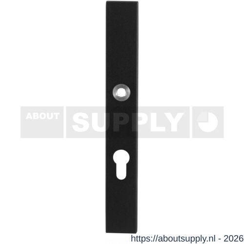 GPF Bouwbeslag ZwartWit GPF8876.61/72 veiligheids binnenschild gatdeel SKG*** 257x35x8 mm rechthoekig smal PC72 zwart - S21006514 - afbeelding 1