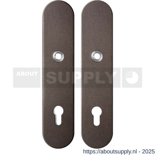 GPF Bouwbeslag Anastasius 9845.A1 veiligheids schilden SKG*** binnen-buiten PC92 Dark blend - S21012826 - afbeelding 1