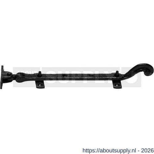 Kirkpatrick KP0857 raamuitzetter 177 mm met 2 pennen smeedijzer zwart - S21005160 - afbeelding 1