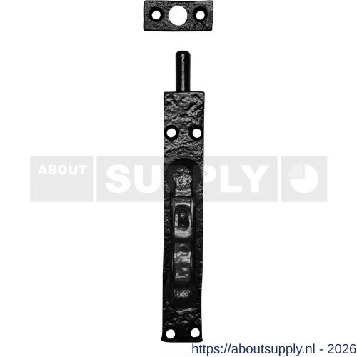Kirkpatrick KP1158 bascule kantschuif 152x25 mm smeedijzer zwart - S21000106 - afbeelding 1