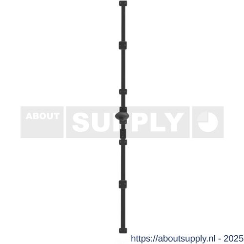 Kirkpatrick KP4536 espagnolet met Ei-knop 3 m smeedijzer zwart - S21000083 - afbeelding 1