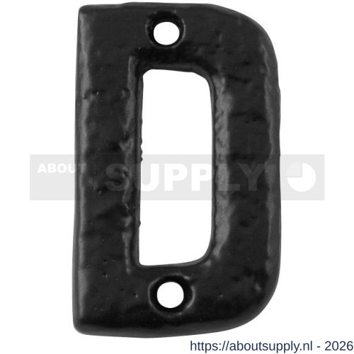 Kirkpatrick KP1977 letter D 50 mm smeedijzer zwart - S21003467 - afbeelding 1