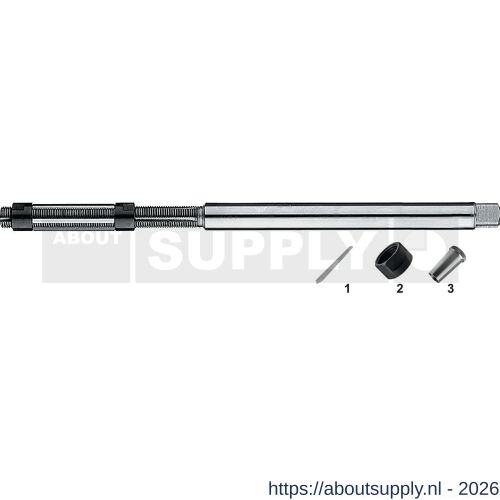 Hunger 51.240 HSS verstelbare handruimer type V klepgeleideruimer 8‚9-9‚5 mm - S40519390 - afbeelding 1