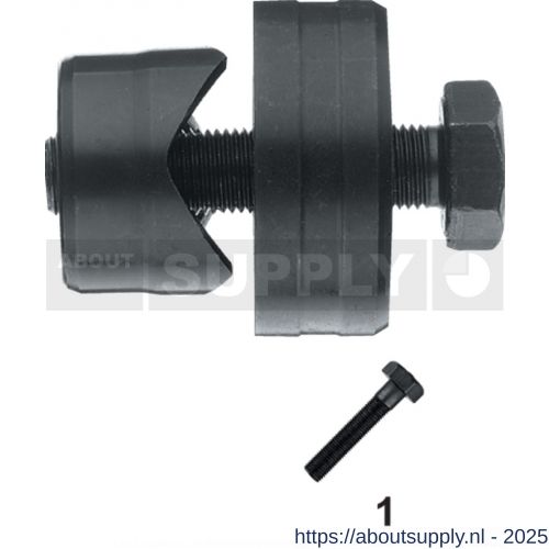 Phantom 67.250 gatenpons sanitair met bout 35 mm - S40500678 - afbeelding 1