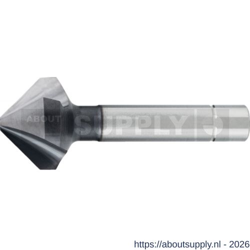 Phantom 42.556 HSS-E vari verzinkboor DIN 335-C 90 graden 3 snijkanten TiAlN met drievlaks schacht 20‚5 mm - S40512280 - afbeelding 1