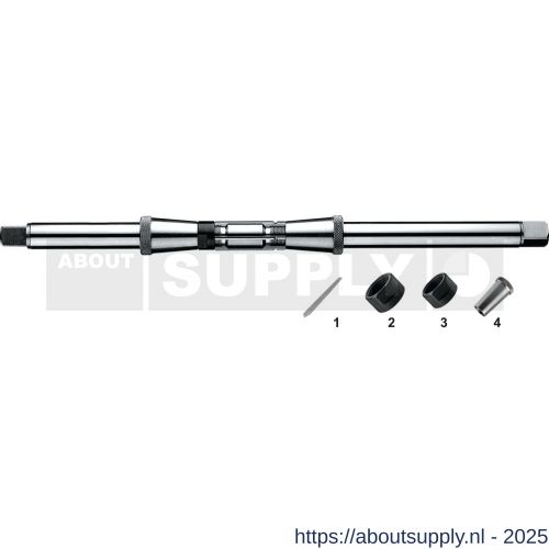 Hunger 51.230 HSS verstelbare handruimer type U dubbele geleiding 19‚5-21 mm - S40519374 - afbeelding 1
