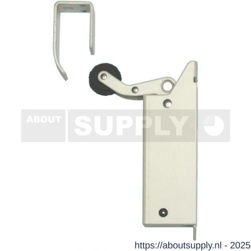 Dictator deuropvanger hydraulisch 1400 wit RAL 9010 haak 1014 50 N cilinder regelbaar 1251300 - S10100271 - afbeelding 1