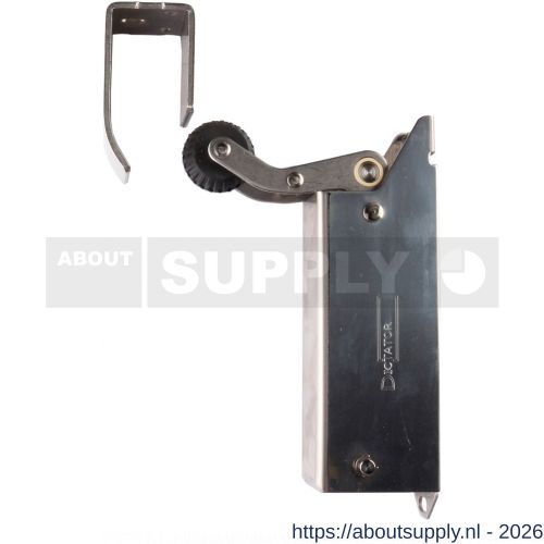 Dictator deuropvanger hydraulisch 1400 compleet RVS A2 haak 1014 cilinder B11H 20 N - S10100305 - afbeelding 1