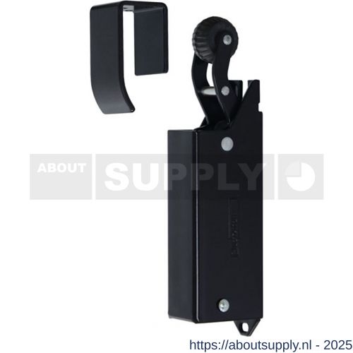 Dictator deuropvanger hydraulisch 1400 zwart RAL 9005 haak 1014 20 N cilinder regelbaar 1300471 - S10100168 - afbeelding 1