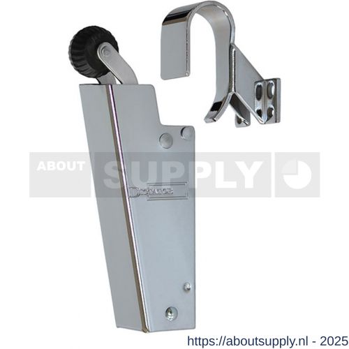 Dictator deuropvanger hydraulisch 1600 chroom haak 1009 50 N cilinder regelbaar - S10100250 - afbeelding 1