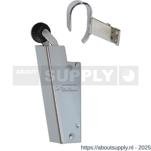Dictator deuropvanger hydraulisch 1600 chroom haak 1013 50 N cilinder regelbaar - S10100091 - afbeelding 1
