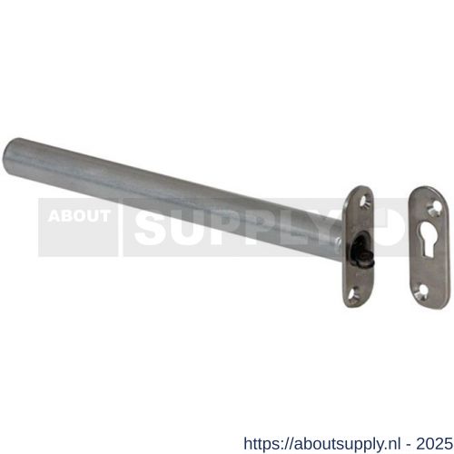 Dictator deursluiter inbouw Adjunct 2550 RVS in doos afgeronde bevestigingsplaatjes - S10100114 - afbeelding 1