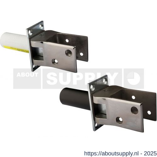 Hawgood deurveerscharnier 4241-MV compleet RVS met vaststelling - S10100008 - afbeelding 1