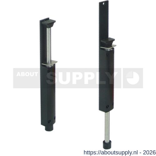 Dictator deurvastzetter ZE-60 slag tot en met 60 mm zwart RAL 9005 - S10100193 - afbeelding 1