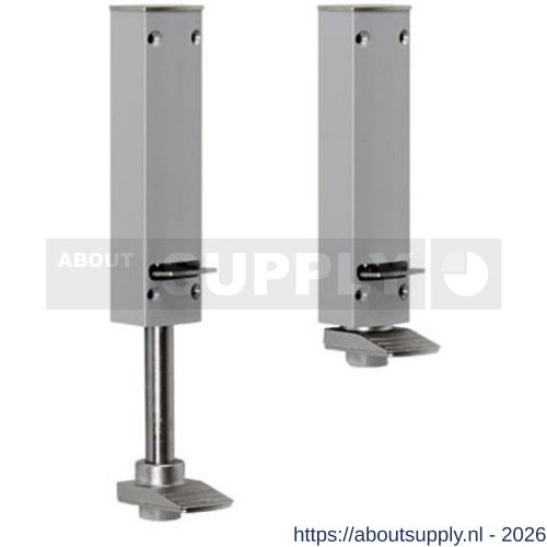 Dictator deurvastzetter Design Line ZE-80 slag tot en met 80 mm zilver - S10100269 - afbeelding 1