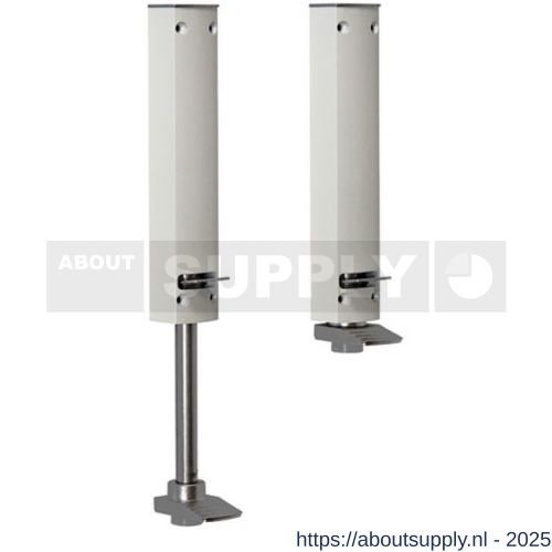 Dictator deurvastzetter Design Line ZE-120 slag tot en met 120 mm wit RAL 9010 - S10100189 - afbeelding 1