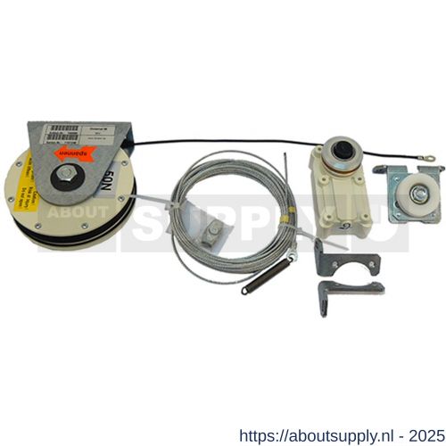 Dictator mechanische schuifdeursluiter Dictamat 50 BK 50 N veerkabelrol met 2 m kabel modulair systeem - S10100115 - afbeelding 1