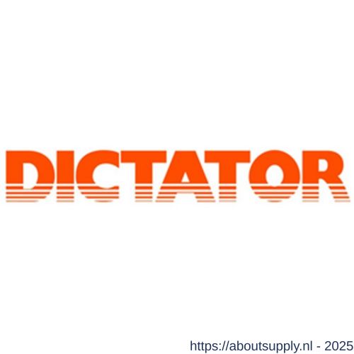 Dictator deuropeningsbegrenzer 1428250TBFL olie-360-610-A-A met vaststelling bevestigingsset 5 (2x 7205489 en 2x 7205511) cilinder gelakt aluminiumkleurig 71428250TBFL - S10100348 - afbeelding 1