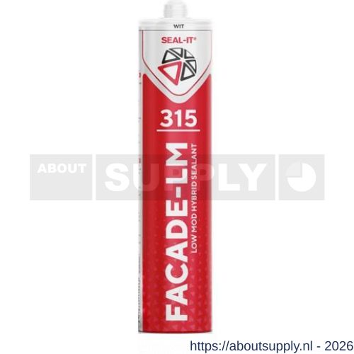 Connect Products Seal-it 315 Facade-LM elastische afdichtingskit zwart koker 290 ml - S40780309 - afbeelding 1