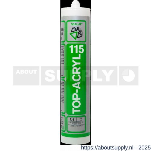 Connect Products Seal-it 115 Top-Acryl acrylaatkit wit koker 310 ml - S40780050 - afbeelding 1