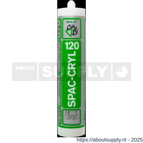 Connect Products Seal-it 120 Spac-Cryl acrylaatkit wit koker 310 ml - S40780055 - afbeelding 1