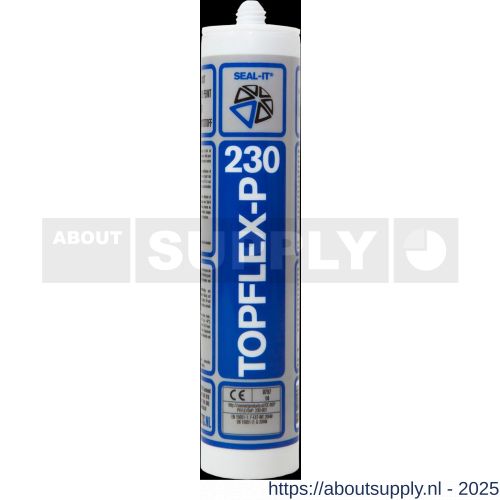 Connect Products Seal-it 230 Topflex-P siliconenkit RAL 9001 koker 310 ml - S40780061 - afbeelding 1