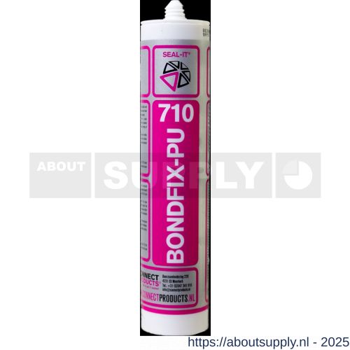Connect Products Seal-it 710 Bondfix-PU Montagelijm beige koker (blanco) 310 ml - S40780218 - afbeelding 1