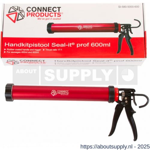 Connect Products Seal-it 580 handkitpistool Prof 600 ml zwart-rood - S40780195 - afbeelding 1