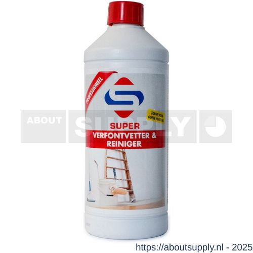 SuperCleaners verfontvetter en reiniger 1 L - S51900001 - afbeelding 1